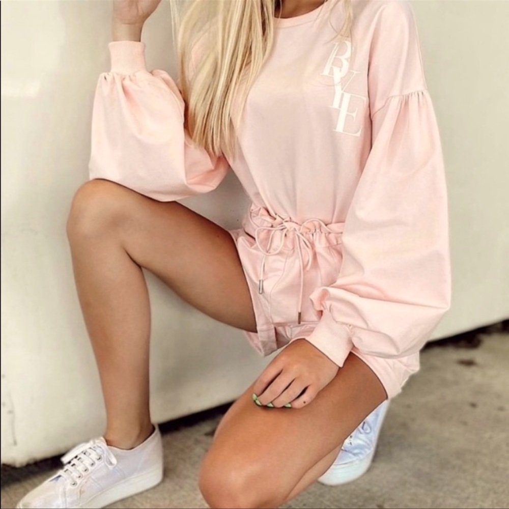 BYEGREIS PINK SHORTS SET NWT SIZE XS (Fits xs-m)